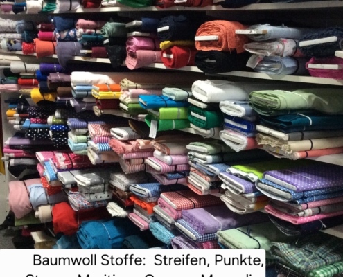 Baumwollstoffe mit Streifen, Punkten, Sternen, Maritimen Mustern, Canvas, Mouselin, Cord, Frottee u.v.m.