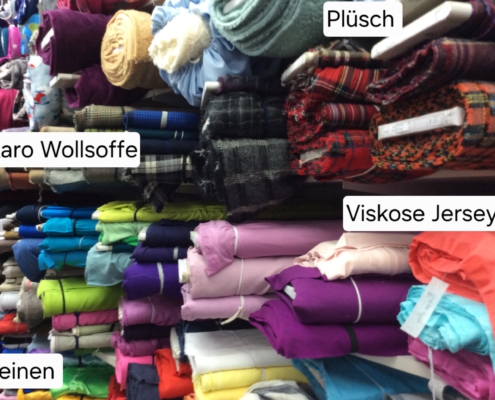 Karo Wollstoffe, Viskose Jersey, Leinen und Plüsch Stoffe im Sortiment von Cilly's Nähkästchen